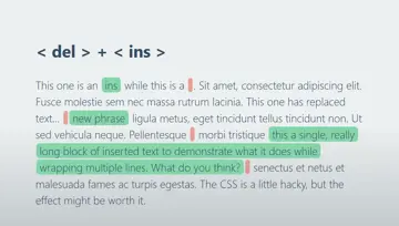 <Del> + <Ins>